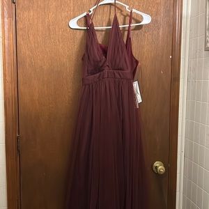 dark red prom dress, worn once